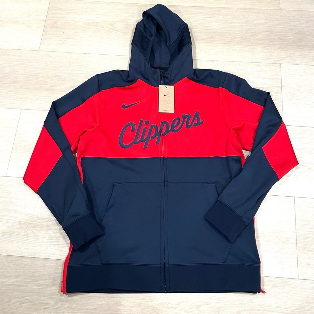 Nike LA Clippers Official NBA Pullover Basketball Warmup Hoodie Mens Large New